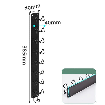 Magnetic Wall-Mounted Coffee Capsule Holder Carbon Steel Storage Rack, Long Style