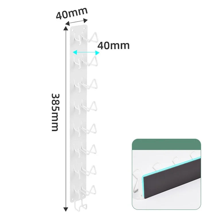 Magnetic Wall-Mounted Coffee Capsule Holder Carbon Steel Storage Rack, Long Style