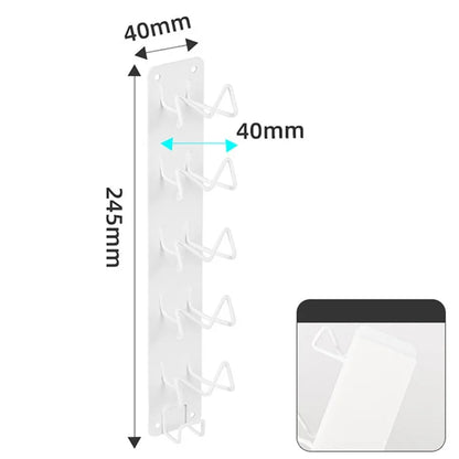 Coffee Capsule Holder Adhesive Wall-Mounted Rack Carbon Steel Shelf, Short Style