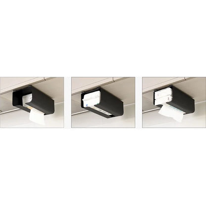 Cabinet Door Hanging Tissue Dispenser Box Carbon Steel Tissue Paper Storage Rack