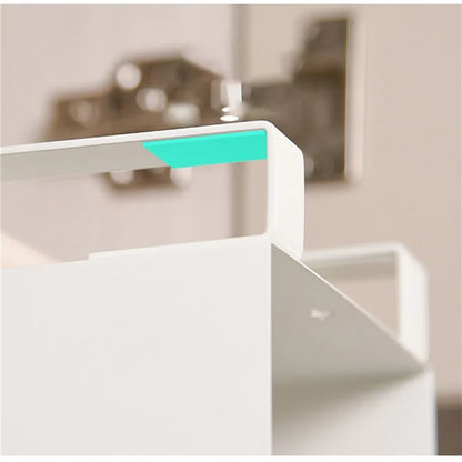 Cabinet Door Hanging Tissue Dispenser Box Carbon Steel Tissue Paper Storage Rack