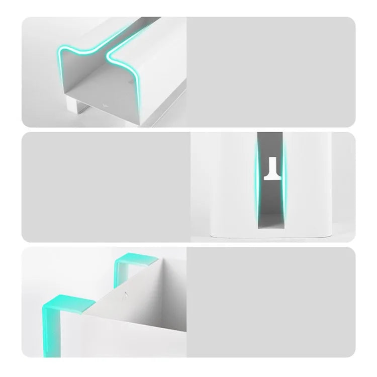 Cabinet Door Hanging Tissue Dispenser Box Carbon Steel Tissue Paper Storage Rack