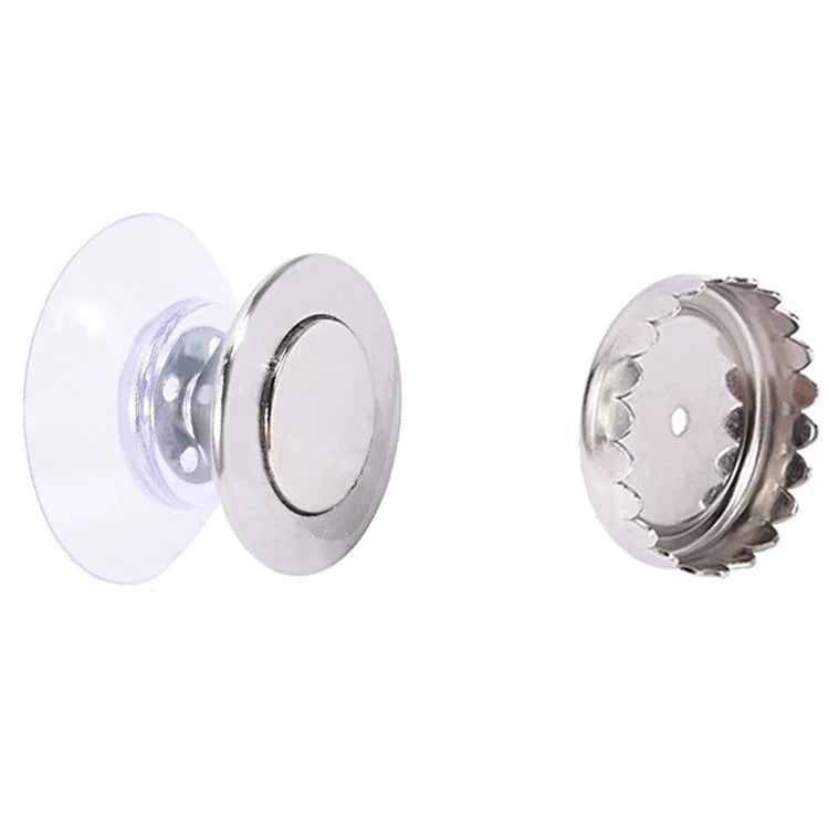 Suction Cup Wall-Mounted Soap Rack Stainless Steel Magnetic Soap Holder Drain Rack