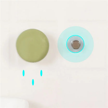 Suction Cup Wall-Mounted Soap Rack Stainless Steel Magnetic Soap Holder Drain Rack
