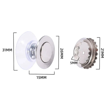 Suction Cup Wall-Mounted Soap Rack Stainless Steel Magnetic Soap Holder Drain Rack