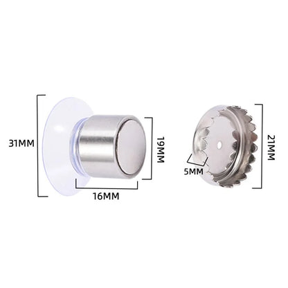 Suction Cup Wall-Mounted Soap Rack Stainless Steel Magnetic Soap Holder Drain Rack