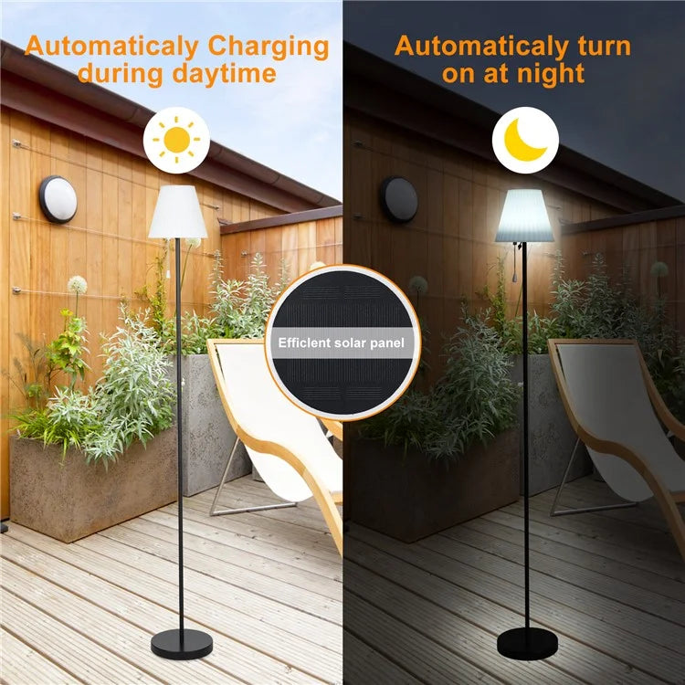 SYD-02 Solar Floor Lamp Height Adjustable RGB Color LED Bar Table Light (CE, UKCA, FCC)