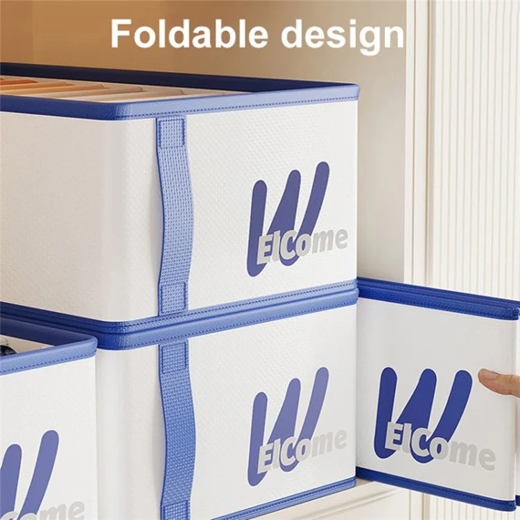 Large 7 Compartments Foldable PE+PP Wardrobe Clothes Organizer Moisture-proof Pants Storage Box