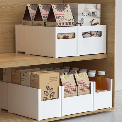 TY-32013 Retractable PS Storage Bins Boxes Containers for Closet Kitchen Pantry