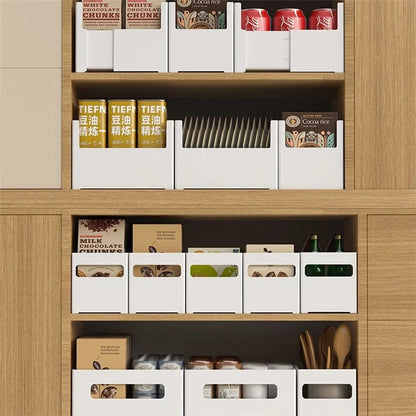 TY-32013 Retractable PS Storage Bins Boxes Containers for Closet Kitchen Pantry