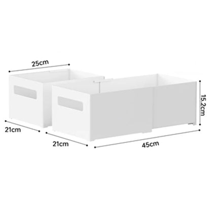 TY-32016 Size XL Retractable Cabinet Desktop Storage Box PS Sundries Cosmetic Snack Organizer