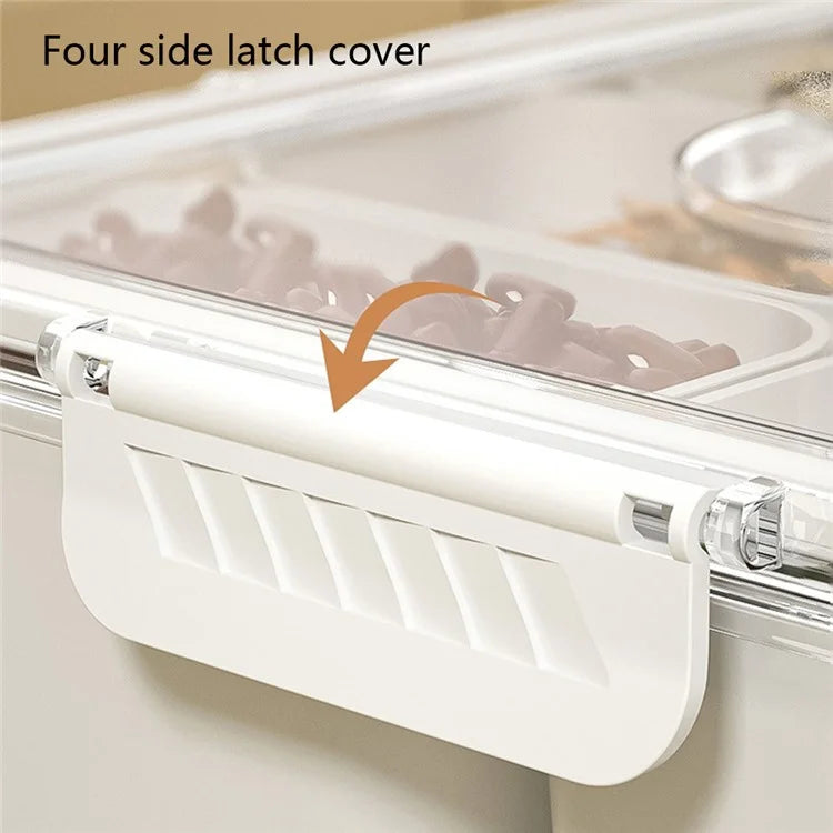 TY-90022 Airtight Food Storage Box with Timer PET+PP Spices Container, Size S (BPA-Free, No FDA)