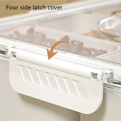 TY-90022 Airtight Food Storage Box with Timer PET+PP Spices Container, Size S (BPA-Free, No FDA)