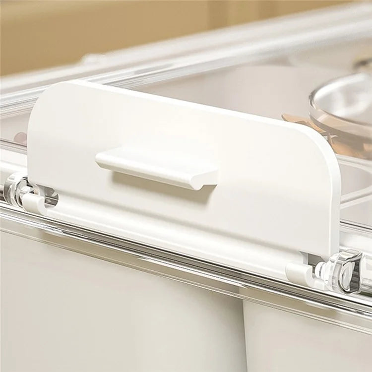 TY-90022 Airtight Food Storage Box with Timer PET+PP Spices Container, Size S (BPA-Free, No FDA)