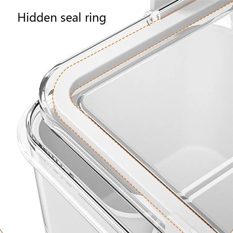 TY-90022 Airtight Food Storage Box with Timer PET+PP Spices Container, Size S (BPA-Free, No FDA)