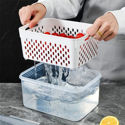 TY-30001 850ML Refrigerator Food Organizer Clear PP Container Bin Basket (BPA-Free, No FDA)