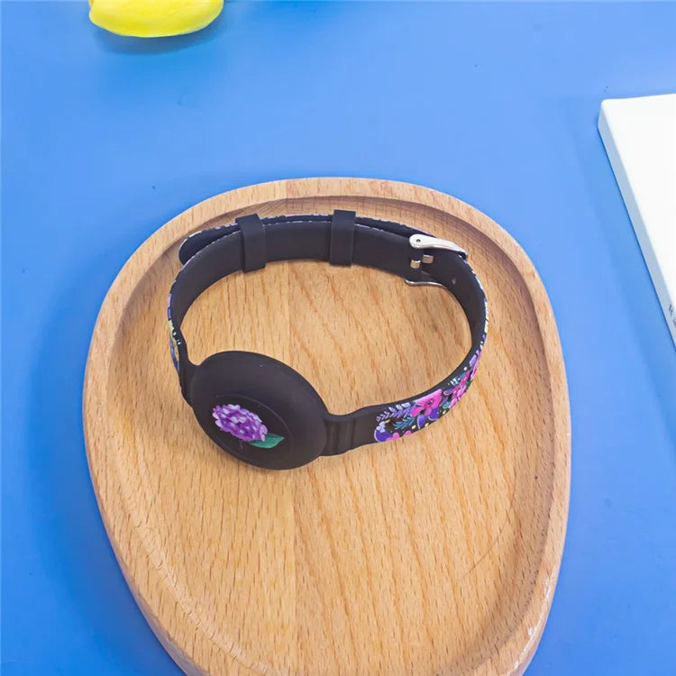 Silicone Pet Collar with Protective Case for AirTag Bluetooth Tracker Adjustable Neck Strap