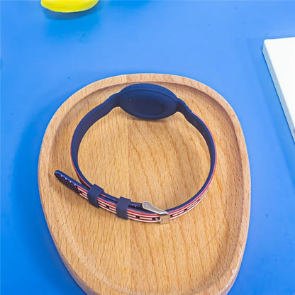 Silicone Pet Collar with Protective Case for AirTag Bluetooth Tracker Adjustable Neck Strap