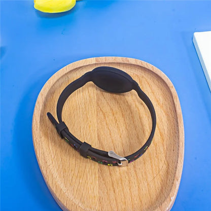 Silicone Pet Collar with Protective Case for AirTag Bluetooth Tracker Adjustable Neck Strap