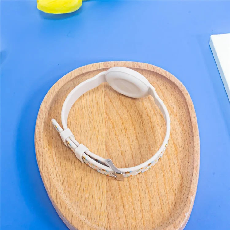 Silicone Pet Collar with Protective Case for AirTag Bluetooth Tracker Adjustable Neck Strap