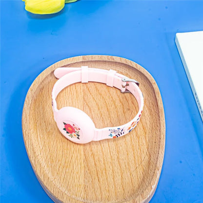 Silicone Pet Collar with Protective Case for AirTag Bluetooth Tracker Adjustable Neck Strap