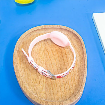 Silicone Pet Collar with Protective Case for AirTag Bluetooth Tracker Adjustable Neck Strap