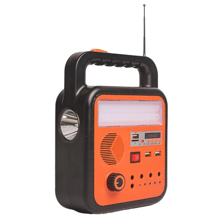 YC-T02 Standard Version Solar Multifunctional Lighting System Outdoor Camping Stall Light Power Bank Bright Flashlight