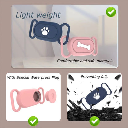 Silicone Cover for Samsung Galaxy SmartTag 2 Bluetooth Tracker Protective Case for Pet Dog / Cat