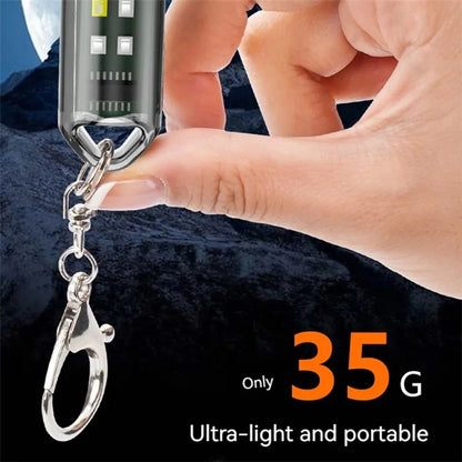 MNS2 Mini Flashlight Multi Light Modes Outdoor Camping Hiking Torch with Keychain