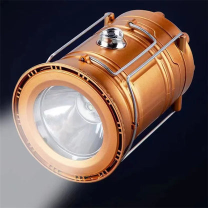Solar Camping Light USB Charging LED Tent Lantern Lamp Phone Power Bank