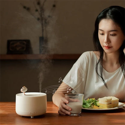 SOTHING Music Box Air Humidifier LED Light Desktop Mist Humidifier Aromatherapy Diffuser with Cloud Decor