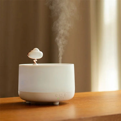 SOTHING Music Box Air Humidifier LED Light Desktop Mist Humidifier Aromatherapy Diffuser with Cloud Decor