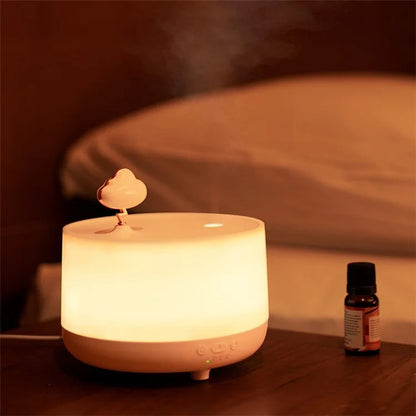 SOTHING Music Box Air Humidifier LED Light Desktop Mist Humidifier Aromatherapy Diffuser with Cloud Decor