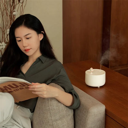 SOTHING Music Box Air Humidifier LED Light Desktop Mist Humidifier Aromatherapy Diffuser with Cloud Decor