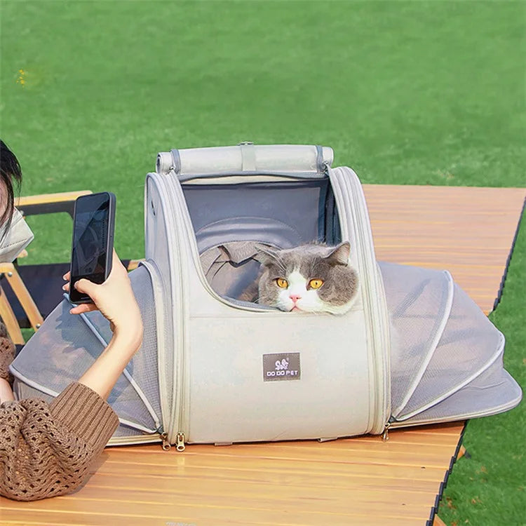DODOPET BC Series Pet Carrier Backpack Oxford Cloth Breathable Mesh Pet Travel Bag for Small Dogs Cats