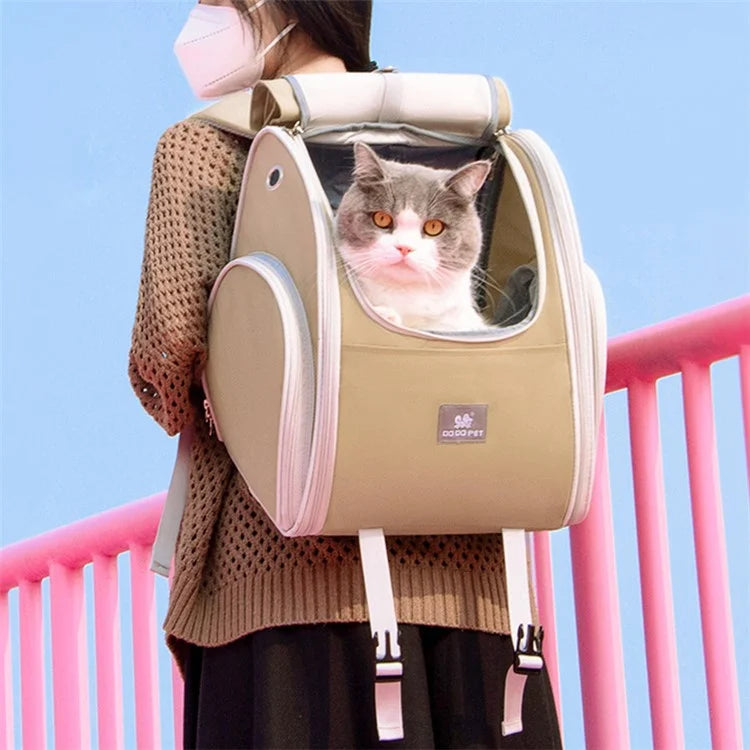 DODOPET BC Series Pet Carrier Backpack Oxford Cloth Breathable Mesh Pet Travel Bag for Small Dogs Cats