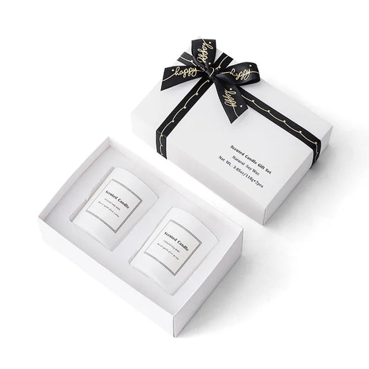 XY-8924 2Pcs Scented Candles Gift Set Smokeless Fragrance Soy Wax Candles