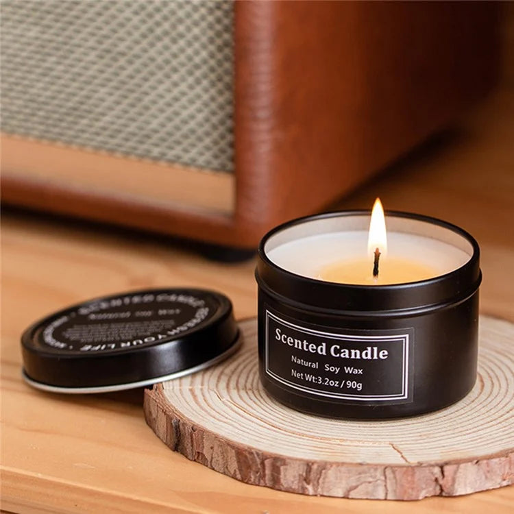 XY20210423 Scented Candle Soy Wax Apothecary Metal Jar Votive Candles Valentine Present