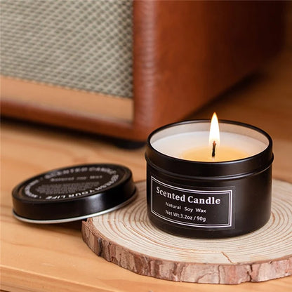 XY20210423 Scented Candle Soy Wax Apothecary Metal Jar Votive Candles Valentine Present