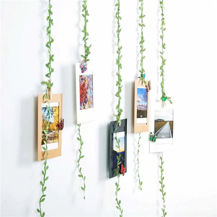 30m Simulation Green Willow Leaves Rattan DIY Accessories Decorative Flower Supplies
