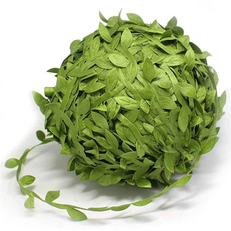 20m Simulation Green Willow Leaves Rattan DIY Accessories Decorative Flower Supplies