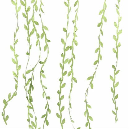 5m Simulation Green Willow Leaves Rattan DIY Accessories Decorative Flower Supplies