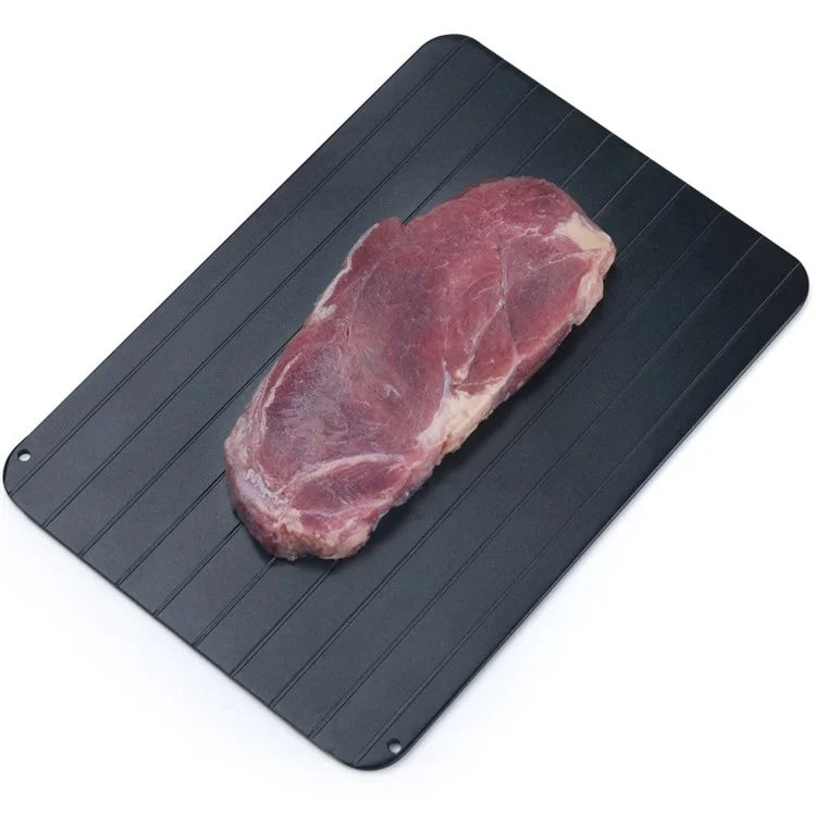 Aluminum Fast Defrost Tray Fast Thaw Frozen Food Meat Quick Defrosting Plate, Size S: 23*16.5*0.2cm (No FDA Certificate)