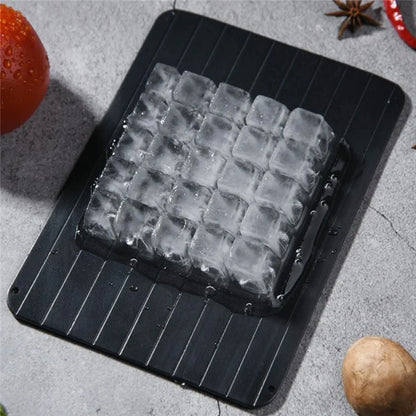 Aluminum Fast Defrost Tray Fast Thaw Frozen Food Meat Quick Defrosting Plate, Size S: 23*16.5*0.2cm (No FDA Certificate)