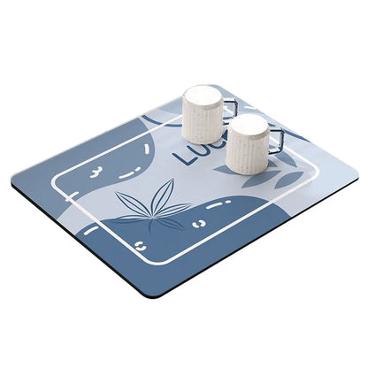 30*40cm Kitchen Dish Drying Mat Super Absorbent Tableware Draining Pad