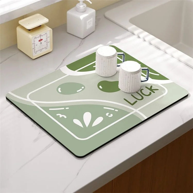 30*40cm Kitchen Dish Drying Mat Super Absorbent Tableware Draining Pad