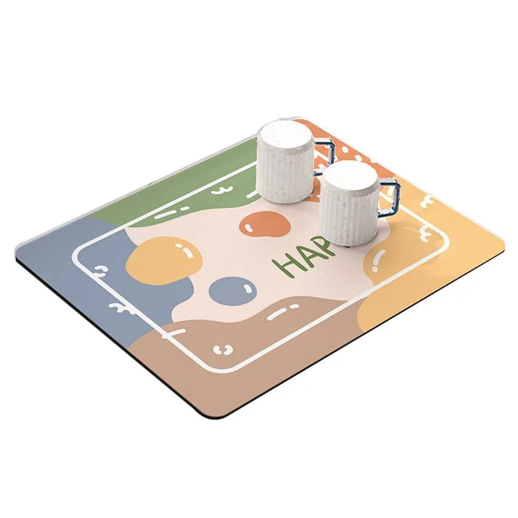 30*40cm Kitchen Dish Drying Mat Super Absorbent Tableware Draining Pad