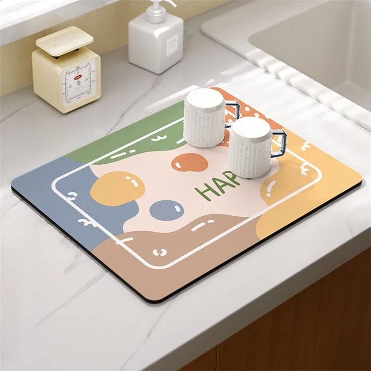 30*40cm Kitchen Dish Drying Mat Super Absorbent Tableware Draining Pad