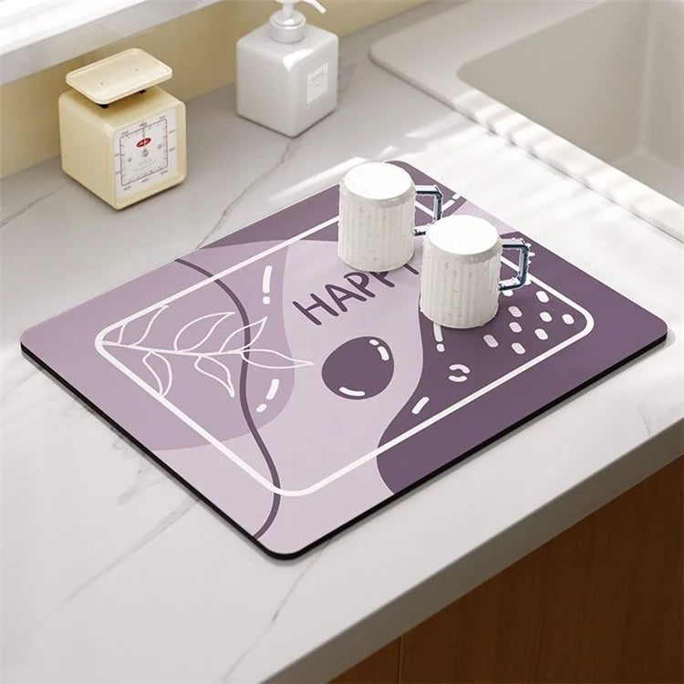 30*40cm Kitchen Dish Drying Mat Super Absorbent Tableware Draining Pad