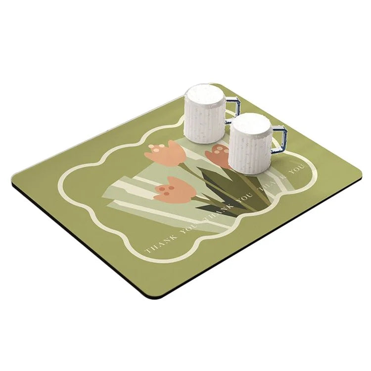 30*40cm Kitchen Dish Drying Mat Super Absorbent Tableware Draining Pad